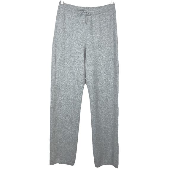 Nordstrom 100% Cashmere Wide Leg Lounge Pants Medium Gray Quiet Luxury Soft - Picture 1 of 12